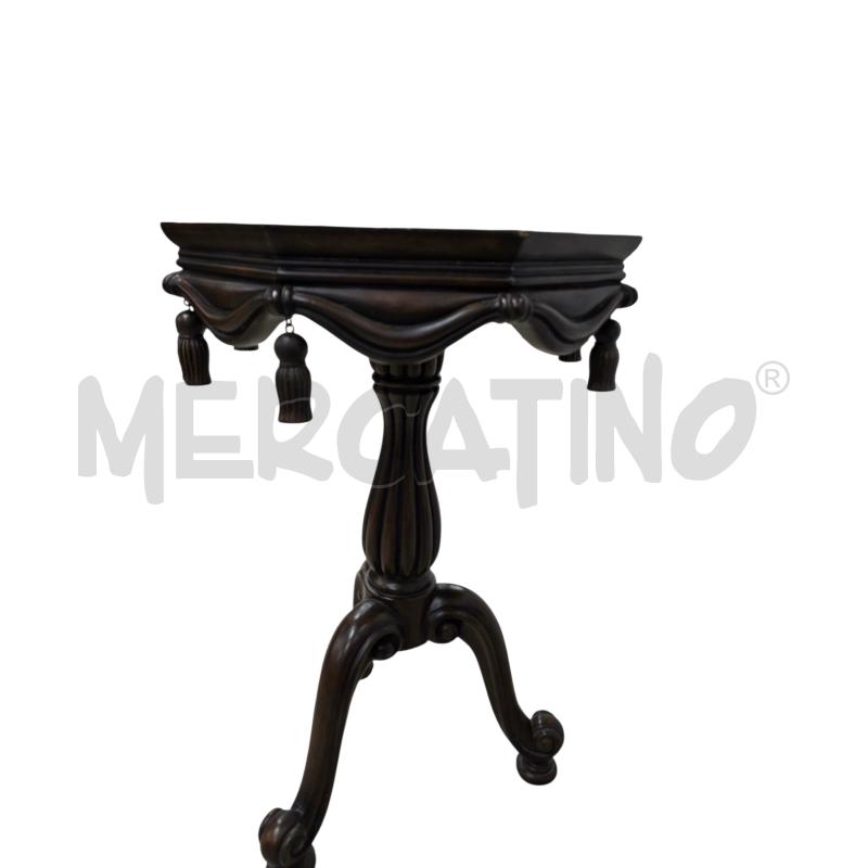 TAVOLINO ESAGONALE CON PENDENTI IN LEGNO UNO MANCANTE | Mercatino dell'Usato Chieri 1