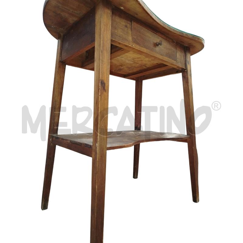 TAVOLINO LEGNO VETRO PIANO A FAGIOLO | Mercatino dell'Usato Chieri 3