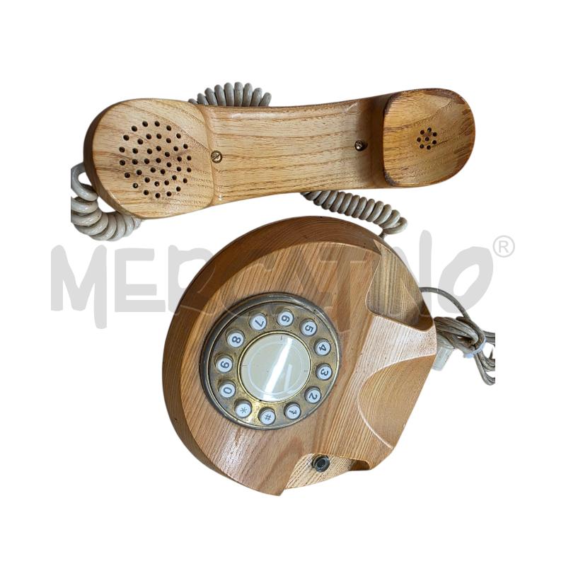 TELEFONO IN LEGNO TELECOM ANNI 70 | Mercatino dell'Usato Chieri 1