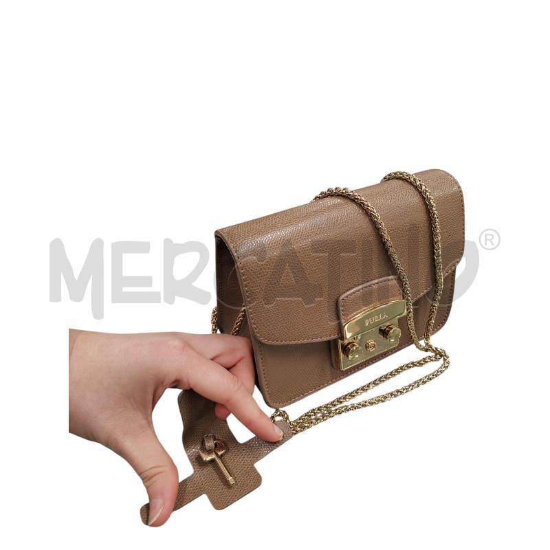 TRACOLLA DONNA MARRONE FURLA TRAC DORATA | Mercatino dell'Usato Chieri 3