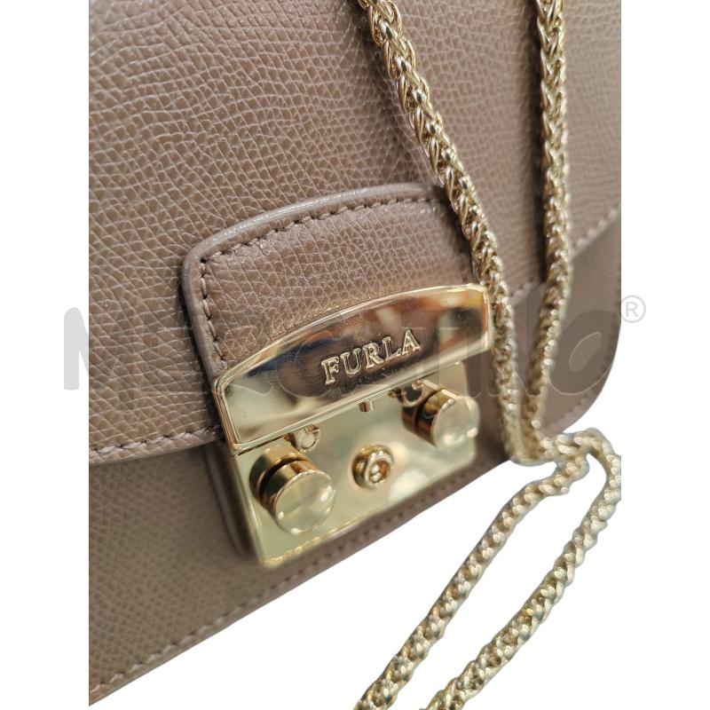 TRACOLLA DONNA MARRONE FURLA TRAC DORATA | Mercatino dell'Usato Chieri 4