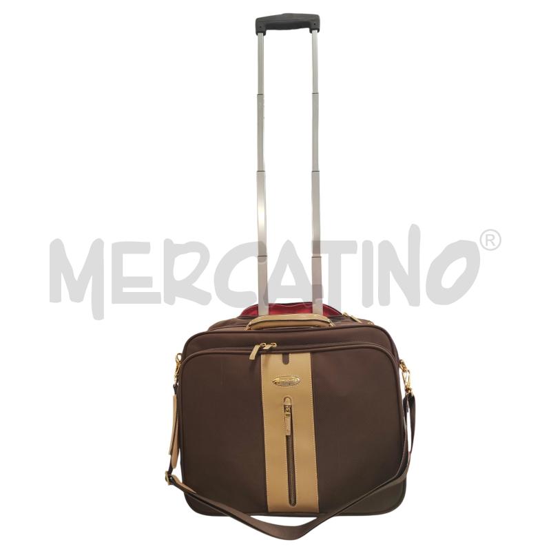 TROLLEY PICCOLO MARRONE SAMSONITE CON TRACOLLA | Mercatino dell'Usato Chieri 1