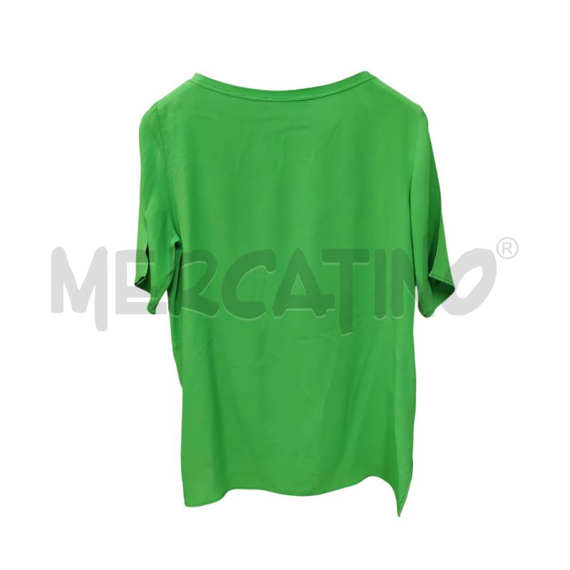 T SHIRT DONNA VERDE TASCHINO CARACTERE  | Mercatino dell'Usato Chieri 2