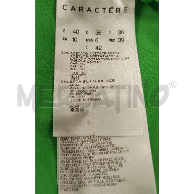T SHIRT DONNA VERDE TASCHINO CARACTERE  | Mercatino dell'Usato Chieri 3