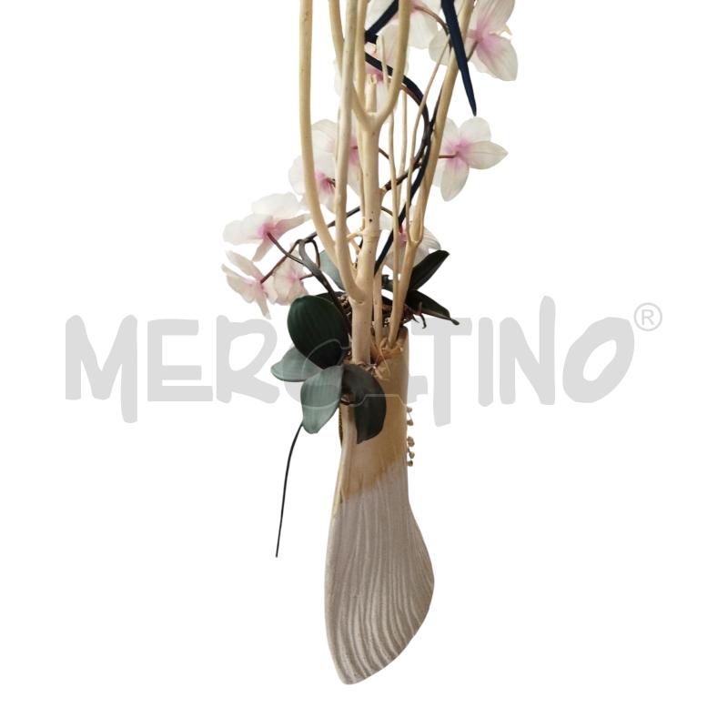VASO CERMICA CON ORCHIDEA  | Mercatino dell'Usato Chieri 2