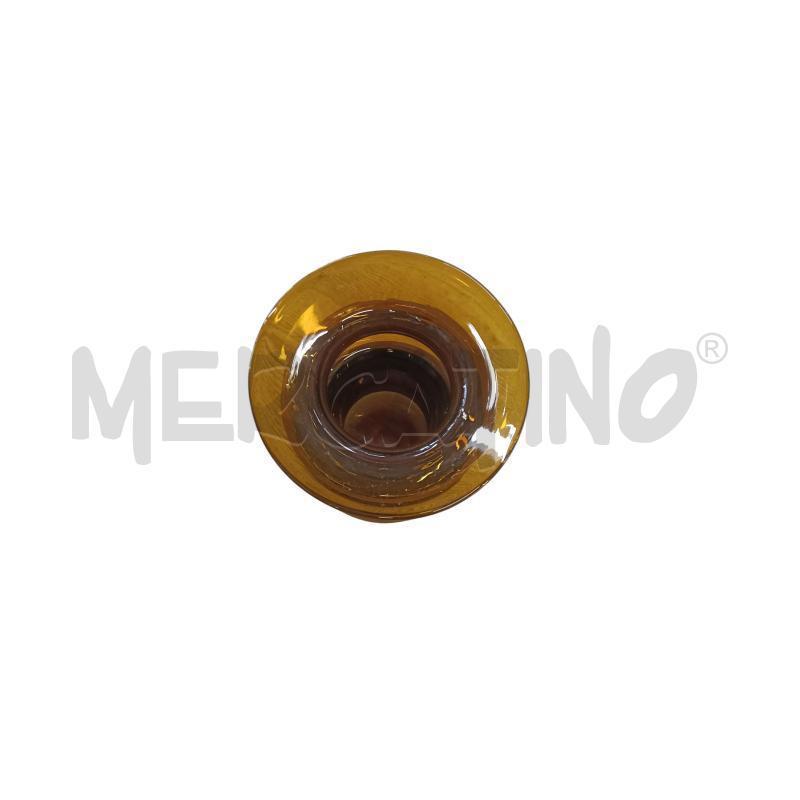VASO MARRONE IN VETRO STONDATO | Mercatino dell'Usato Chieri 1