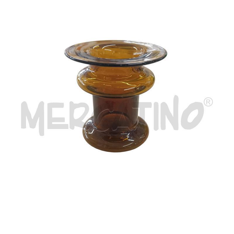 VASO MARRONE IN VETRO STONDATO | Mercatino dell'Usato Chieri 2