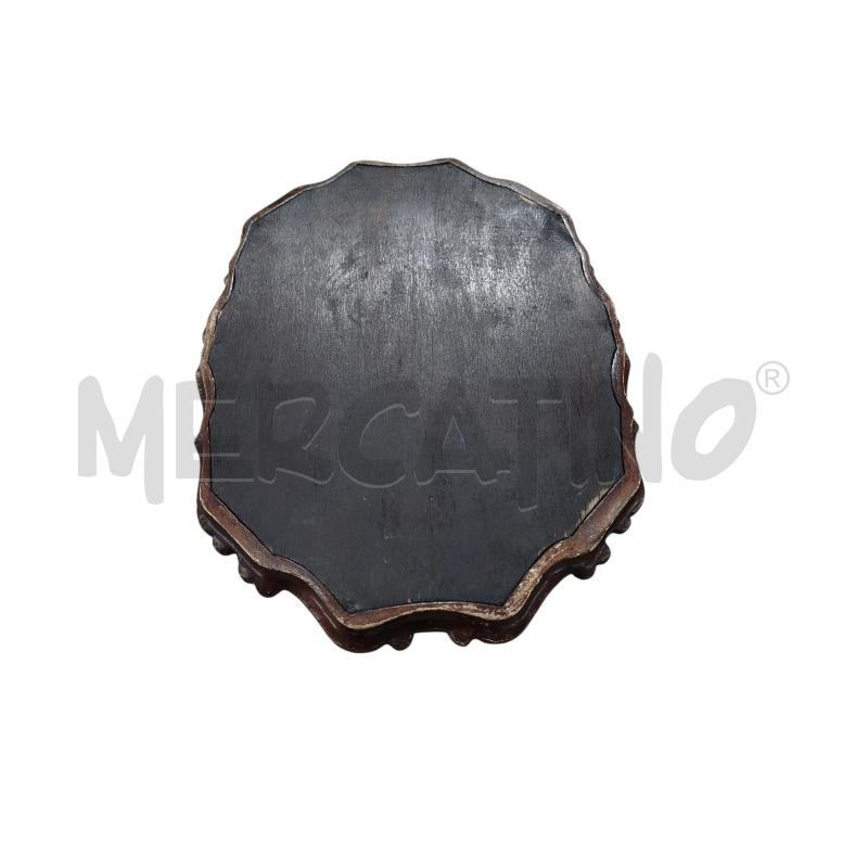 VASSOIO LEGNO BORDO ONDULATO PIANO VETRO | Mercatino dell'Usato Chieri 2