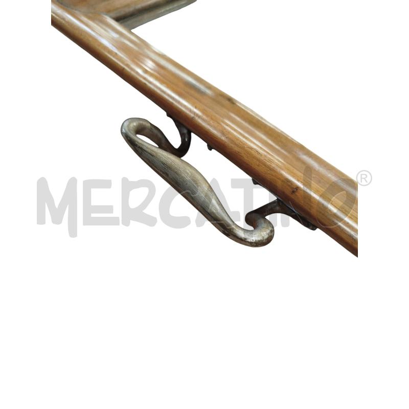 VASSOIO LEGNO IN VETRO CON DOPPIA MANIGLIA IN OTTONE | Mercatino dell'Usato Chieri 2