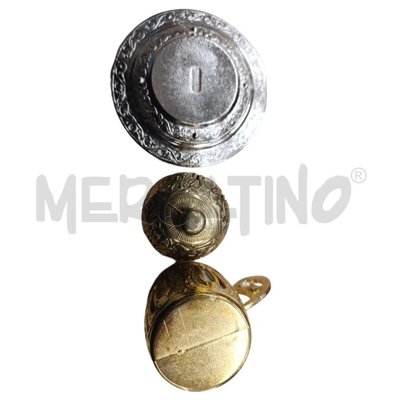 VASSOIO TONDO METALLO TAZZINE METALLO | Mercatino dell'Usato Chieri 4