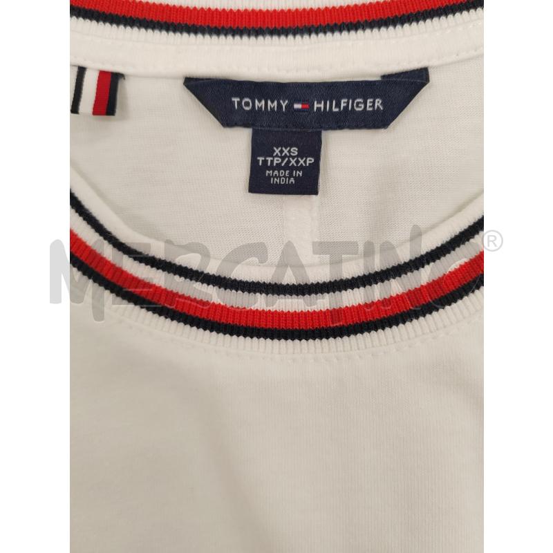 VESTITO DONNA BIANCO HILFIGER TASCHE+CINTURINO TESSUTO  | Mercatino dell'Usato Chieri 3