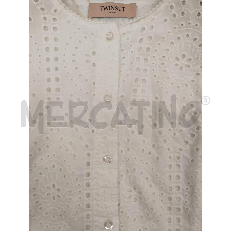 VESTITO DONNA BIANCO SANGALLO TWINSET | Mercatino dell'Usato Chieri 3
