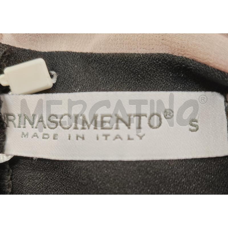 VESTITO DONNA M/C VELO ROSA NERO RINASCIM NUOVO | Mercatino dell'Usato Chieri 3