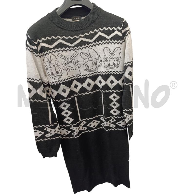 VESTITO DONNA NERO BIANCO PINKO DISNEY | Mercatino dell'Usato Chieri 1