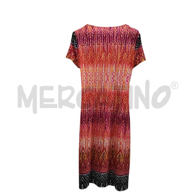 VESTITO DONNA ROMBI ARANCIO FUCSIA RIBKOFF | Mercatino dell'Usato Chieri 2