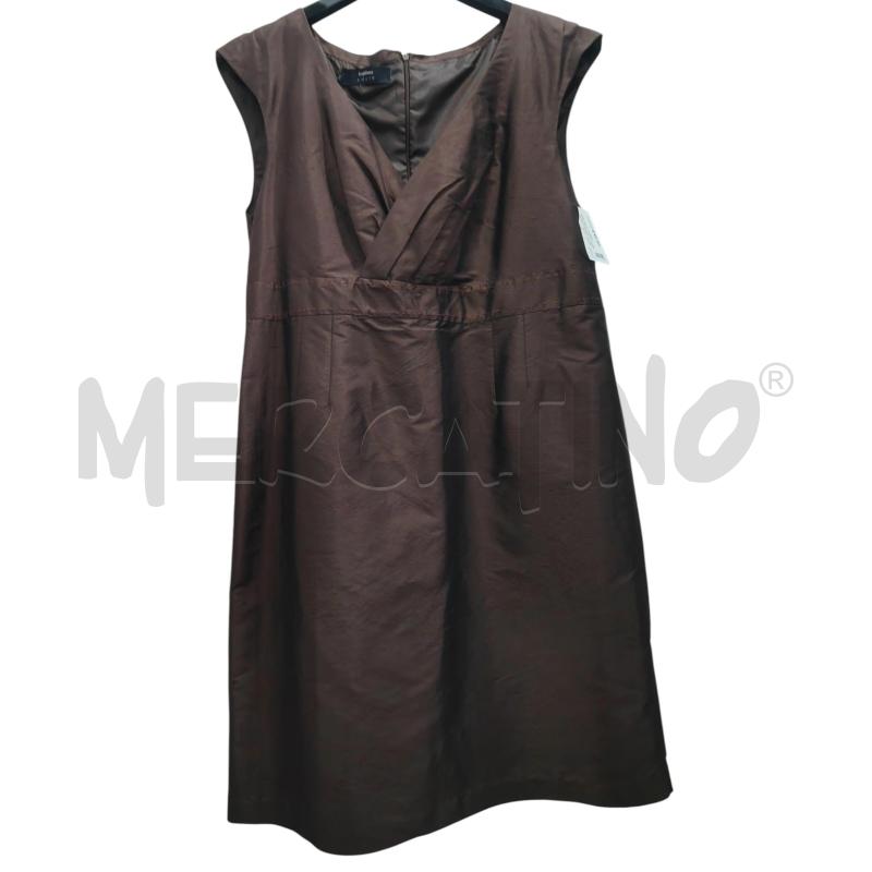 VESTITO DONNA TC MARRONE SETA CONBIPEL | Mercatino dell'Usato Chieri 1