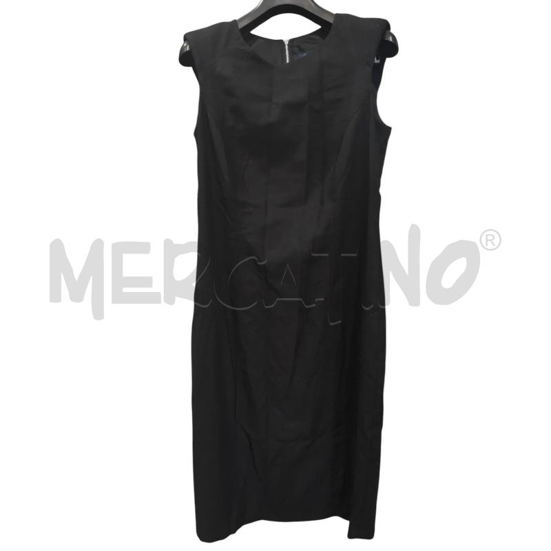 VESTITO D LUISA SPAGNOLI NERO MISTOLANA SMANICATO | Mercatino dell'Usato Chieri 1