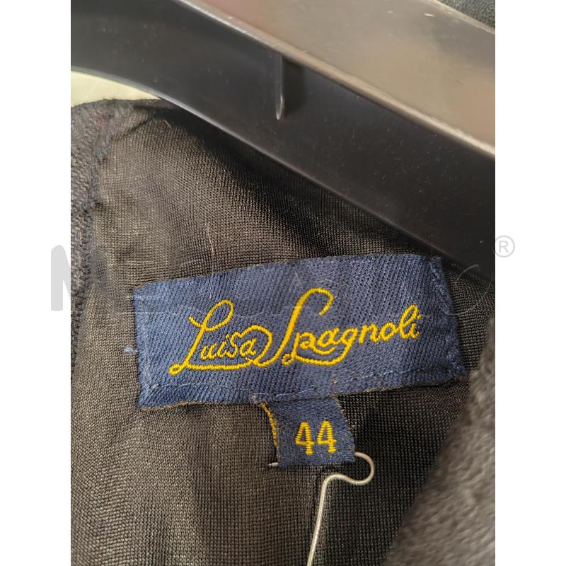 VESTITO D LUISA SPAGNOLI NERO MISTOLANA SMANICATO | Mercatino dell'Usato Chieri 3