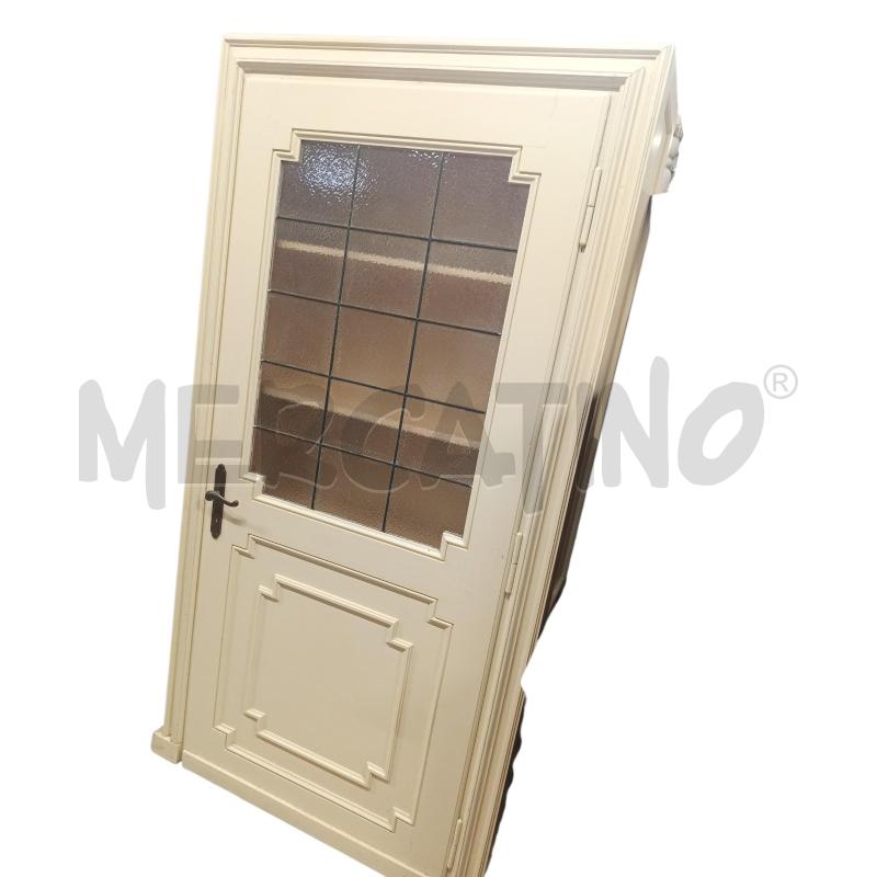 VETRINA CREMA ANTA PORTA VETRO QUADRI | Mercatino dell'Usato Chieri 1