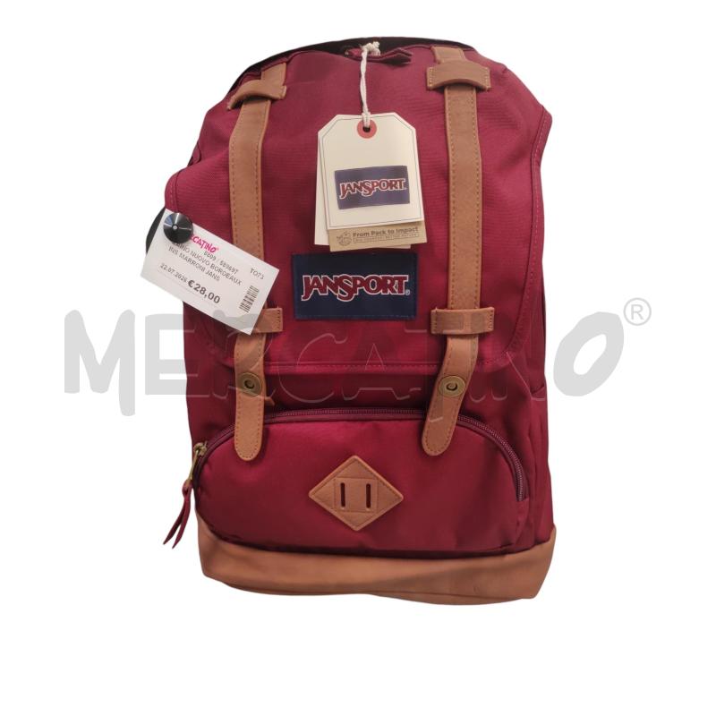 ZAINO NUOVO BORDEAUX INS MARRONI JANSPORT | Mercatino dell'Usato Chieri 1