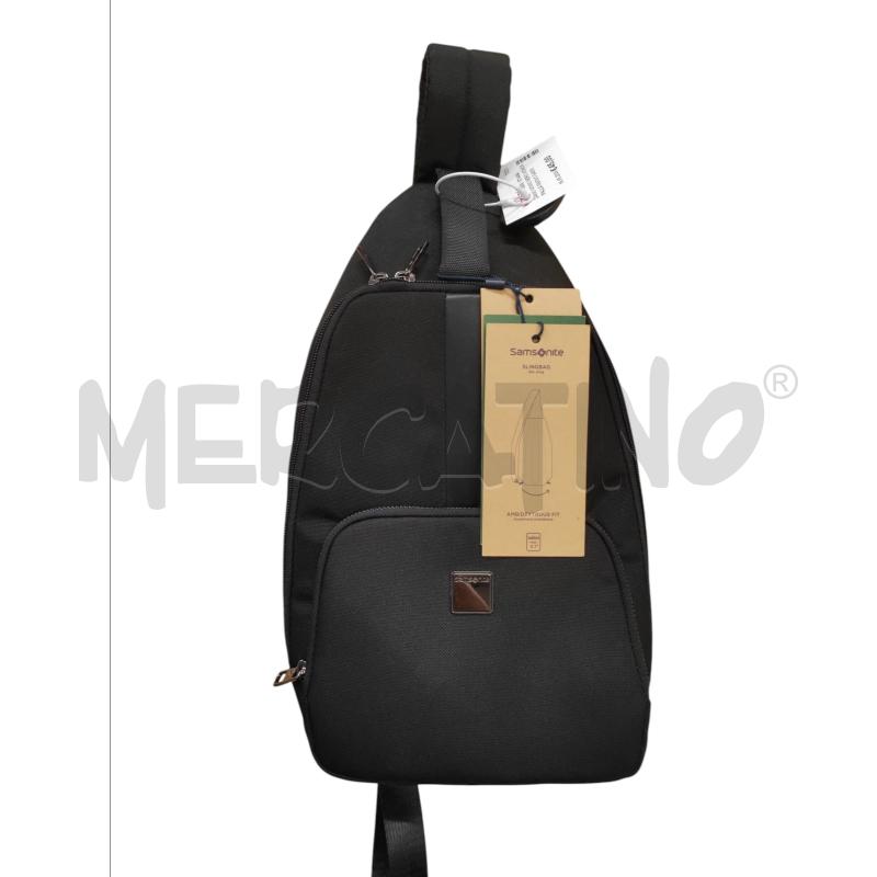 ZAINO UOMO NERO MONOSPALLA NUOVO SAMSONITE | Mercatino dell'Usato Chieri 1