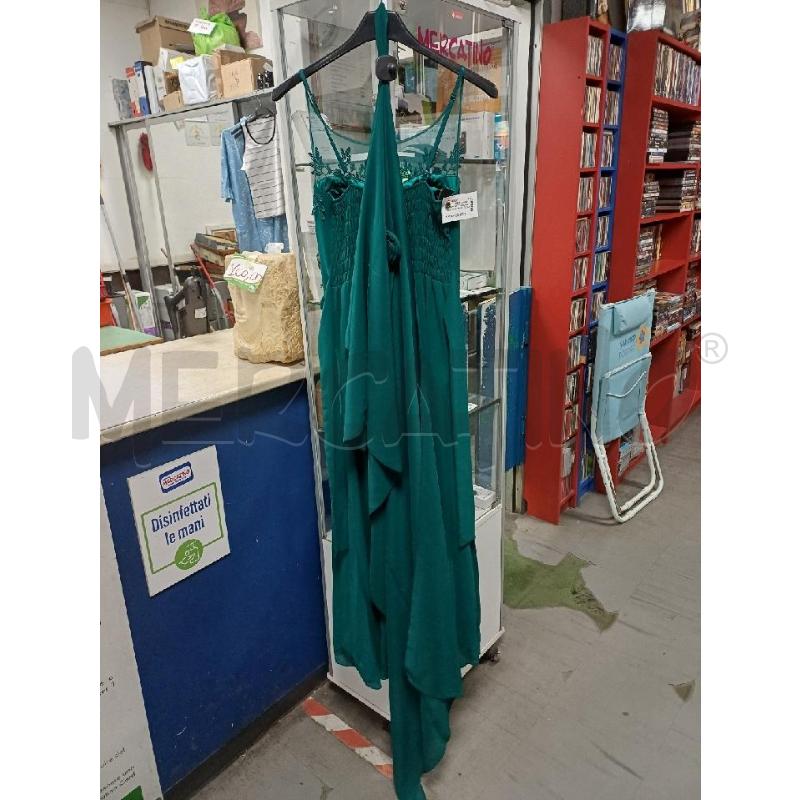 ABITO DONNA CERIMONIA VERDE CON STOLA | Mercatino dell'Usato Moncalieri - fr. moriondo 3
