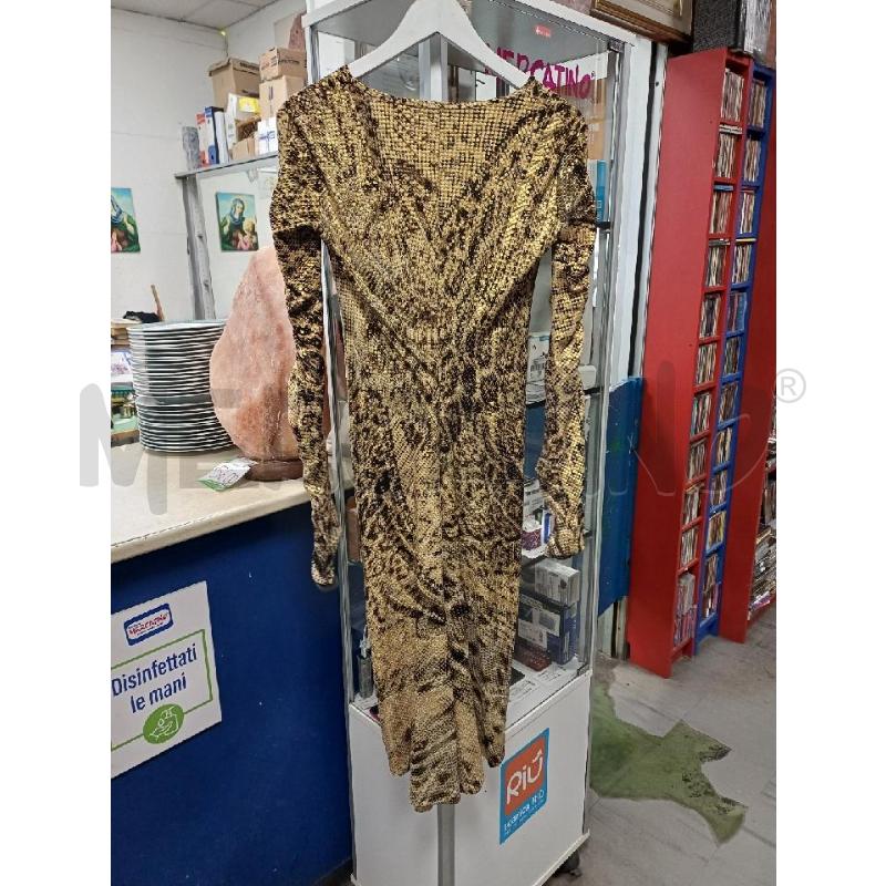 ABITO DONNA PITONATO DORATO ROBERTO CAVALLI | Mercatino dell'Usato Moncalieri - fr. moriondo 2