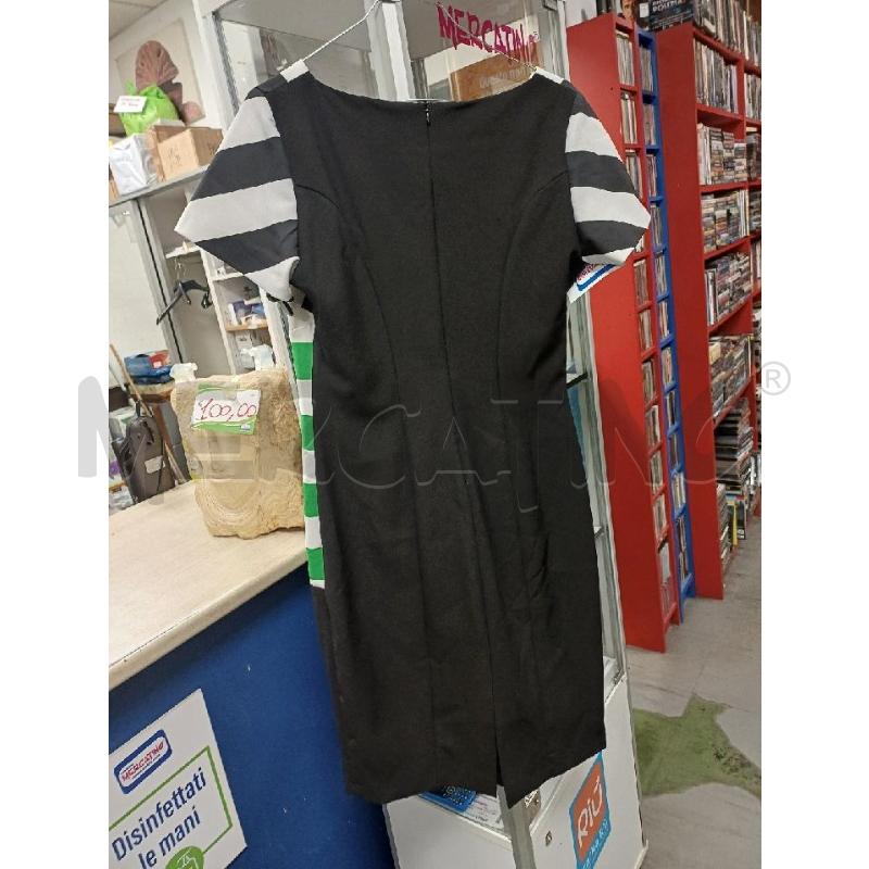 ABITO DONNA RIGHE BIANCO NERO VERDE SANDRO FERRONE  | Mercatino dell'Usato Moncalieri - fr. moriondo 2