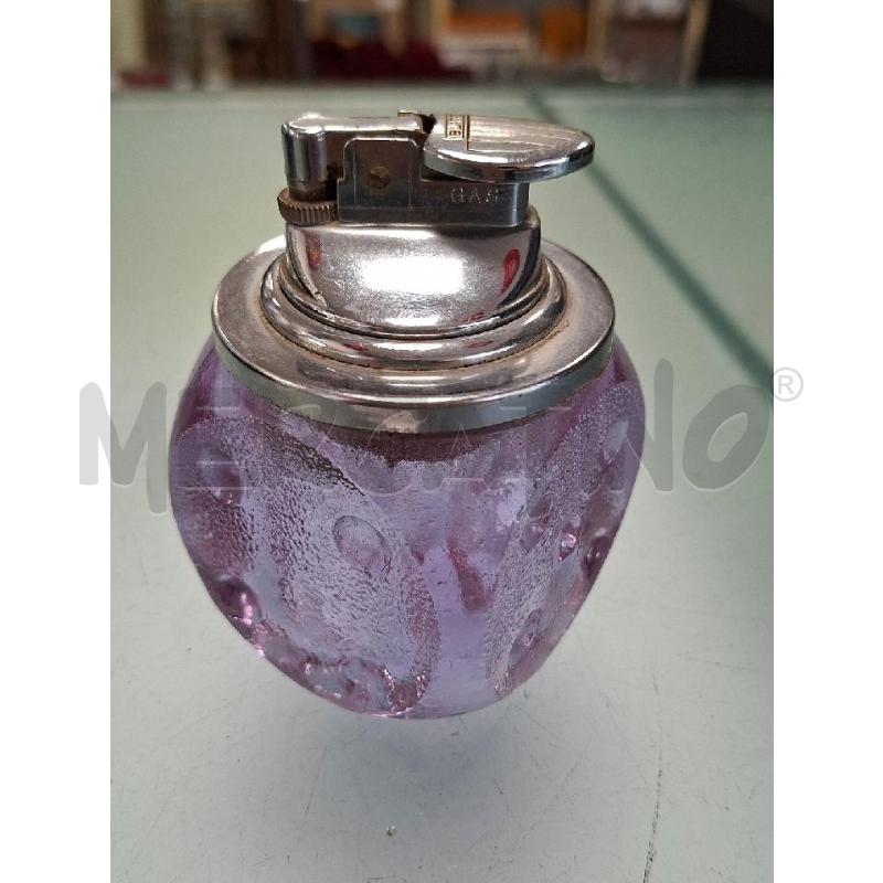 ACCENDINO DA COLLEZIONE DADO VETRO VIOLA | Mercatino dell'Usato Moncalieri - fr. moriondo 1