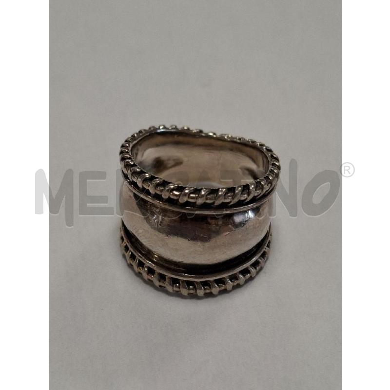 ANELLO DONNA FASCIA ARGENTATO  | Mercatino dell'Usato Moncalieri - fr. moriondo 1
