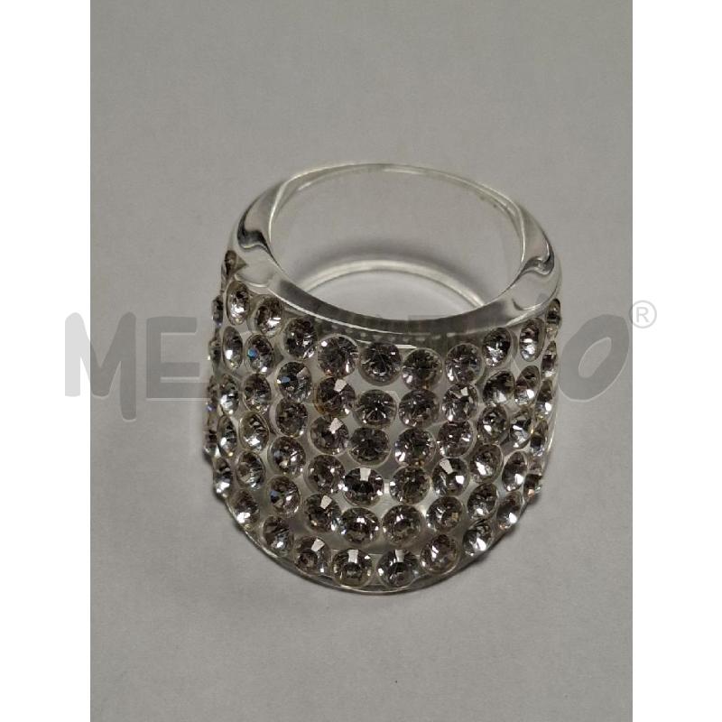 ANELLO DONNA PLEXIGLASS STRASS | Mercatino dell'Usato Moncalieri - fr. moriondo 1