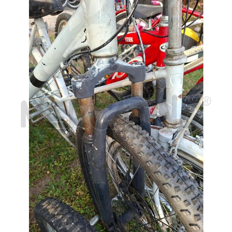 BICICLETTA BIANCA STRISCE NERE  | Mercatino dell'Usato Moncalieri - fr. moriondo 4