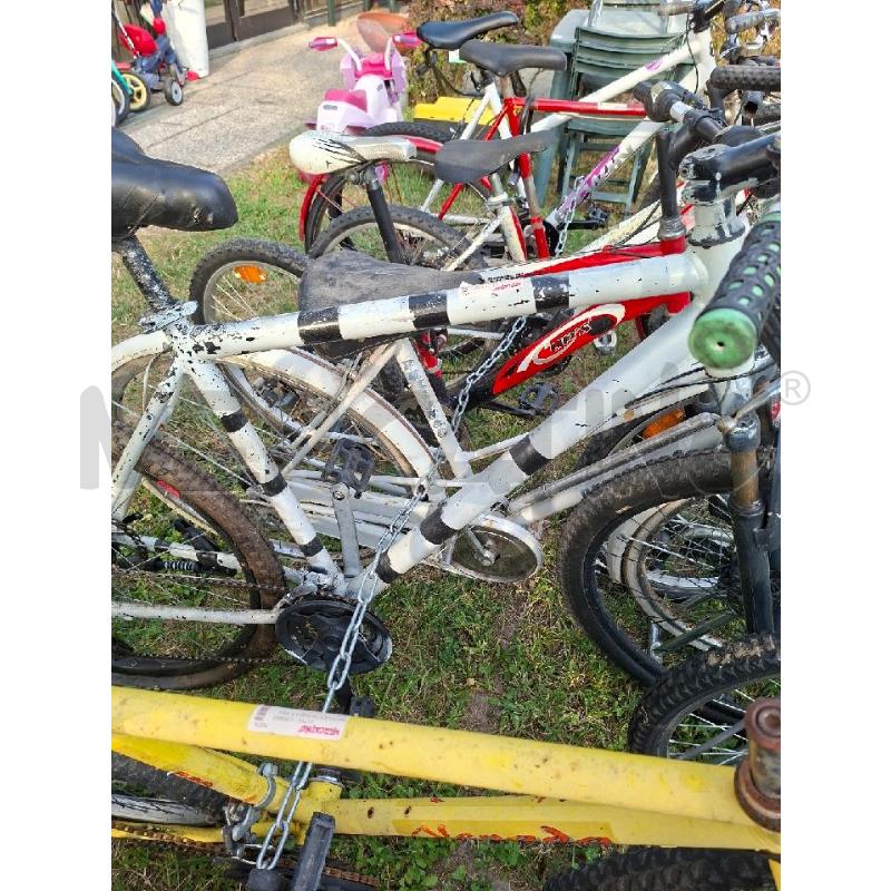 BICICLETTA BIANCA STRISCE NERE  | Mercatino dell'Usato Moncalieri - fr. moriondo 5