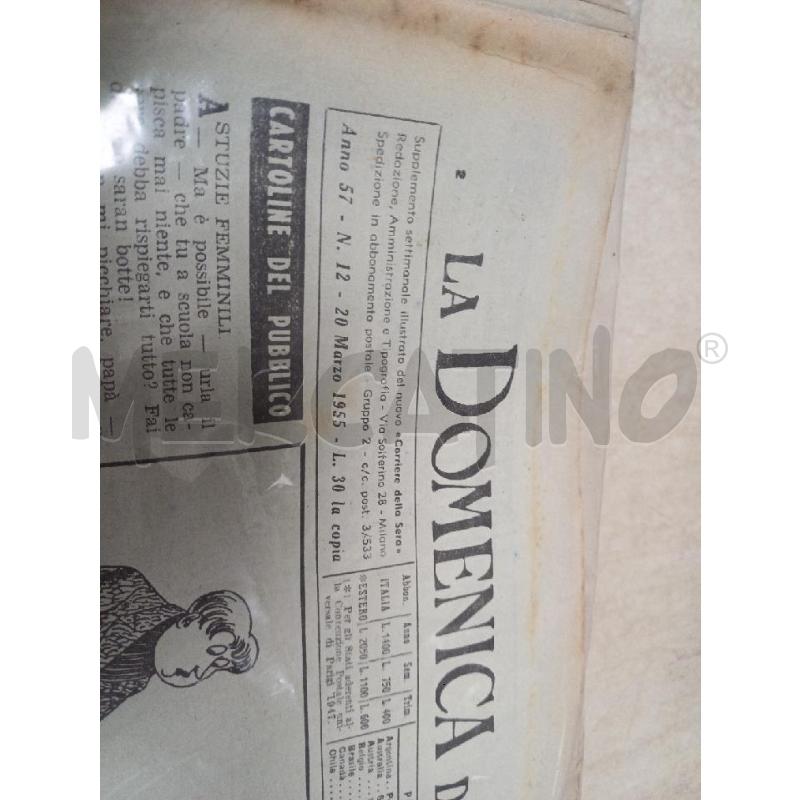 BLOCCO GIORNALI LA DOMENICA DEL CORRIERE 1955 | Mercatino dell'Usato Moncalieri - fr. moriondo 3