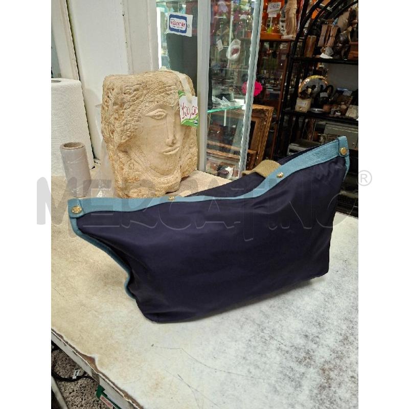 BORSA DONNA SHOPPER DORATA AZZURRA OROBIANCO | Mercatino dell'Usato Moncalieri - fr. moriondo 3