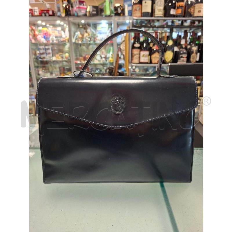 BORSA DONNA TRAPEZIO MANO BLU TRUSSARDI | Mercatino dell'Usato Moncalieri - fr. moriondo 1