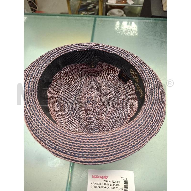 CAPPELLO UNISEX PURA CANAPA BORSALINO PRUGNA | Mercatino dell'Usato Moncalieri - fr. moriondo 2
