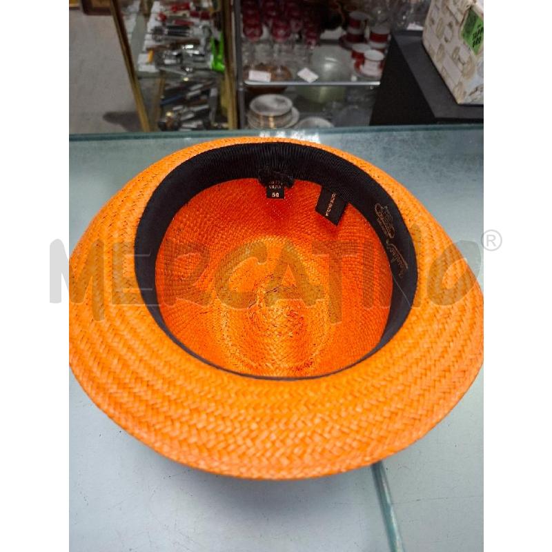 CAPPELLO UOMO ARANCIONE PAGLIA  | Mercatino dell'Usato Moncalieri - fr. moriondo 2