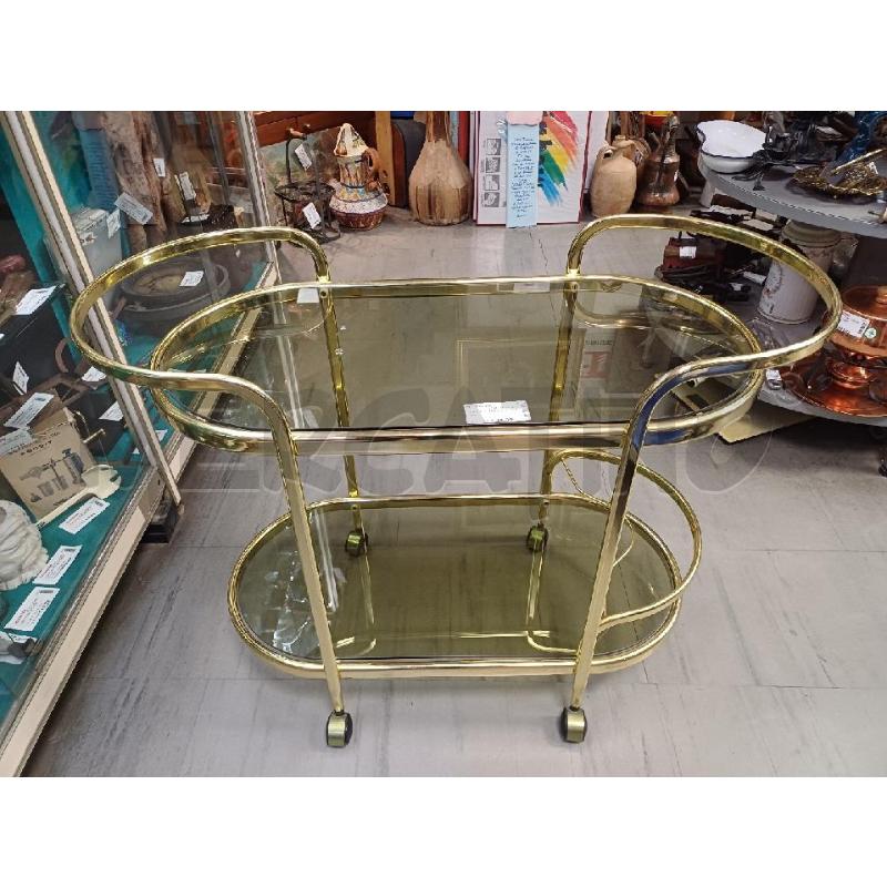 CARRELLO OVALE OTTONATO | Mercatino dell'Usato Moncalieri - fr. moriondo 1