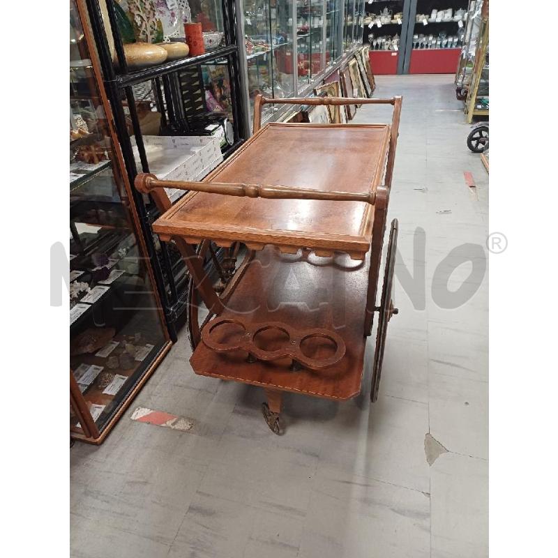 CARRELLO PORTA BOTTIGLIE LEGNO | Mercatino dell'Usato Moncalieri - fr. moriondo 2
