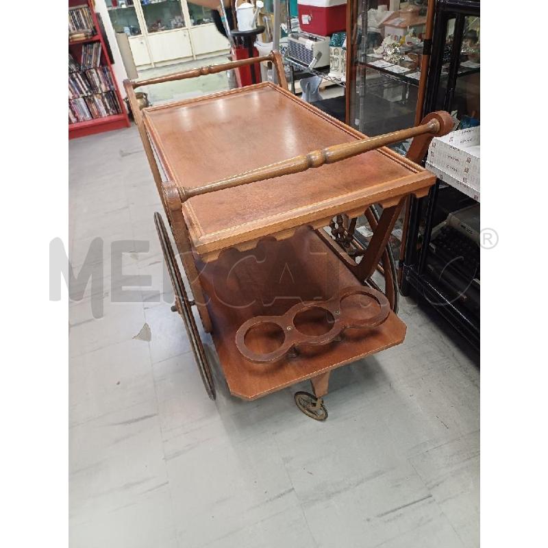 CARRELLO PORTA BOTTIGLIE LEGNO | Mercatino dell'Usato Moncalieri - fr. moriondo 3