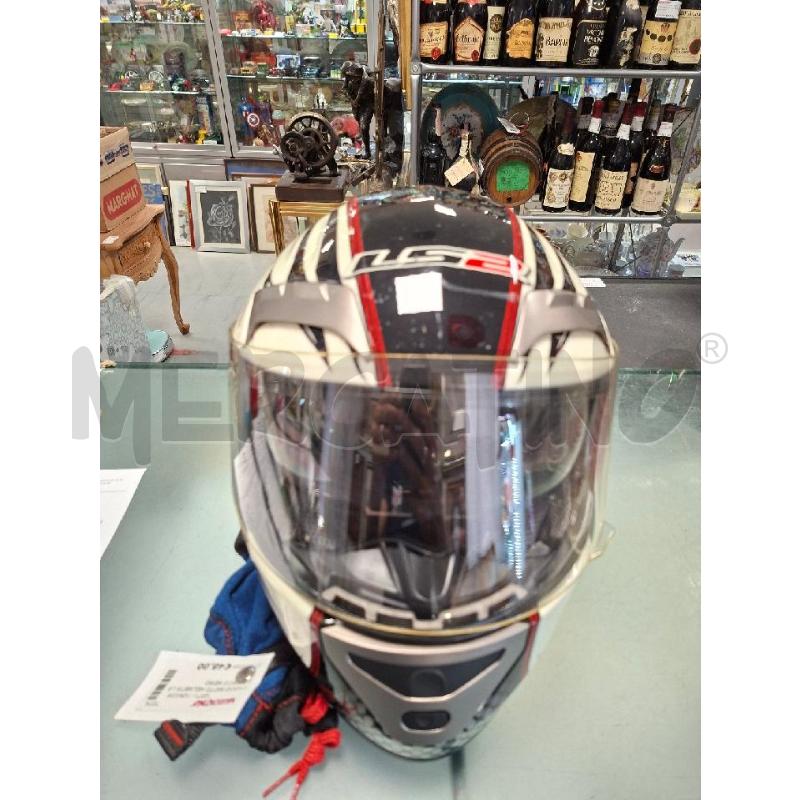 CASCO MOTO HELMETS LS2 BIANCO NERO | Mercatino dell'Usato Moncalieri - fr. moriondo 1