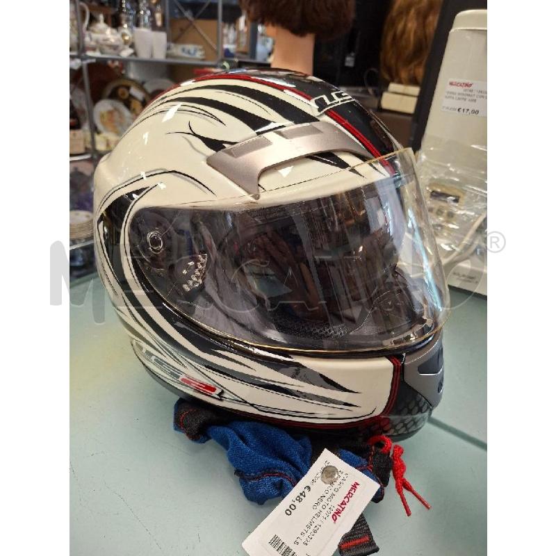 CASCO MOTO HELMETS LS2 BIANCO NERO | Mercatino dell'Usato Moncalieri - fr. moriondo 2