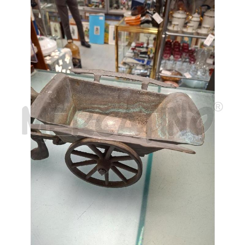 CAVALLO CARRO DA LAVORO METALLO | Mercatino dell'Usato Moncalieri - fr. moriondo 3