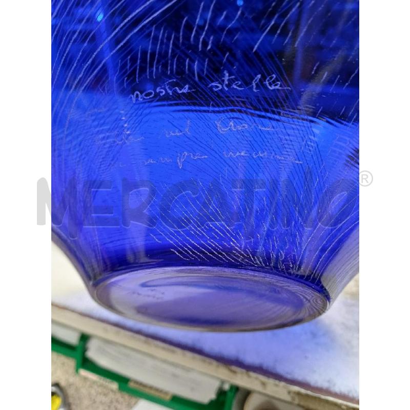 CENTROTAVOLA VETRO BLU INCISIONE | Mercatino dell'Usato Moncalieri - fr. moriondo 4