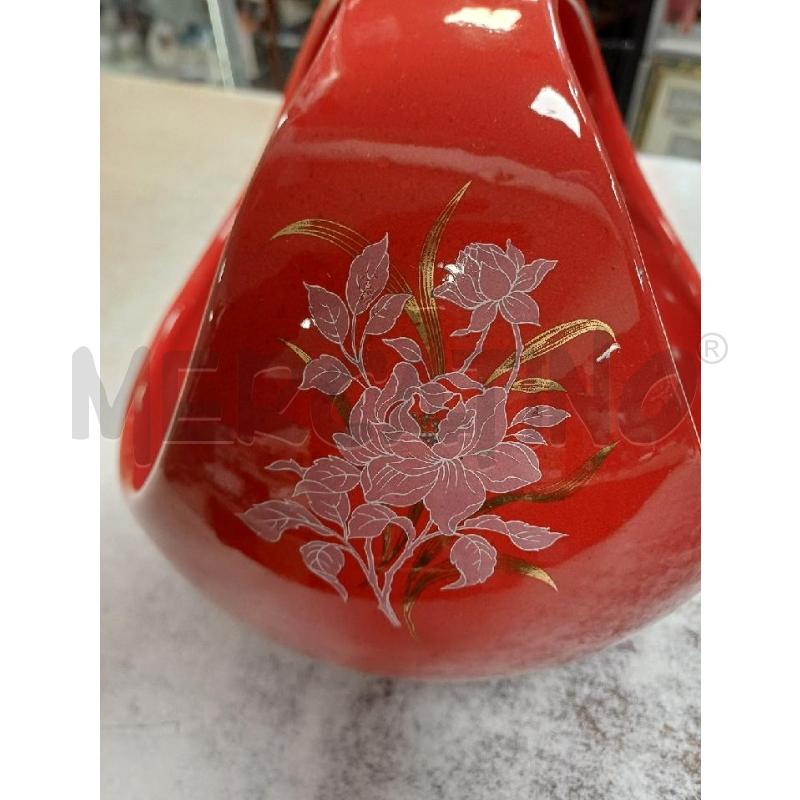 CESTINO CERAMICA ROSSO  | Mercatino dell'Usato Moncalieri - fr. moriondo 3