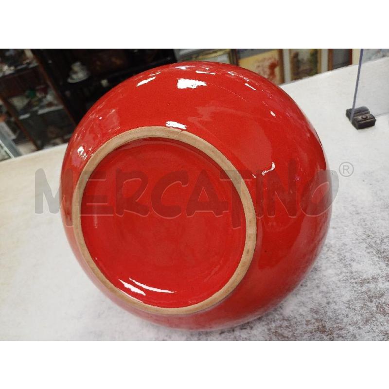 CESTINO CERAMICA ROSSO  | Mercatino dell'Usato Moncalieri - fr. moriondo 4