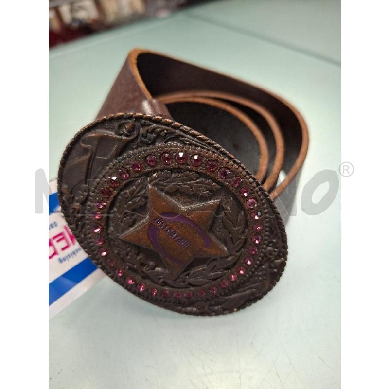 CINTURA DONNA PELLE CIOCCOLATO STRASS JUST CAVALLI | Mercatino dell'Usato Moncalieri - fr. moriondo 1