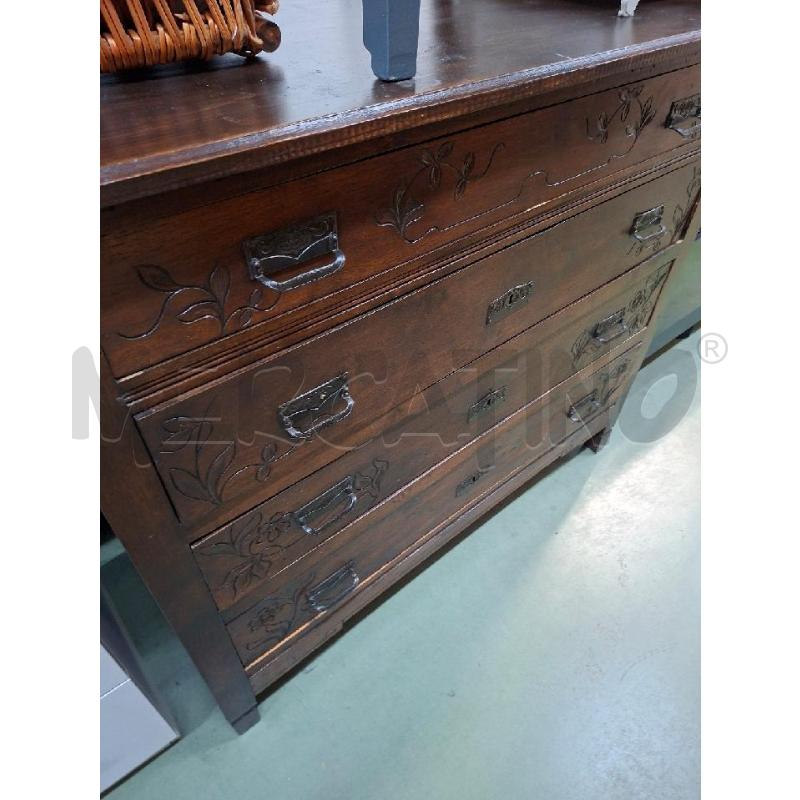 COMO' LEGNO 4 CASSETTI  | Mercatino dell'Usato Moncalieri - fr. moriondo 2