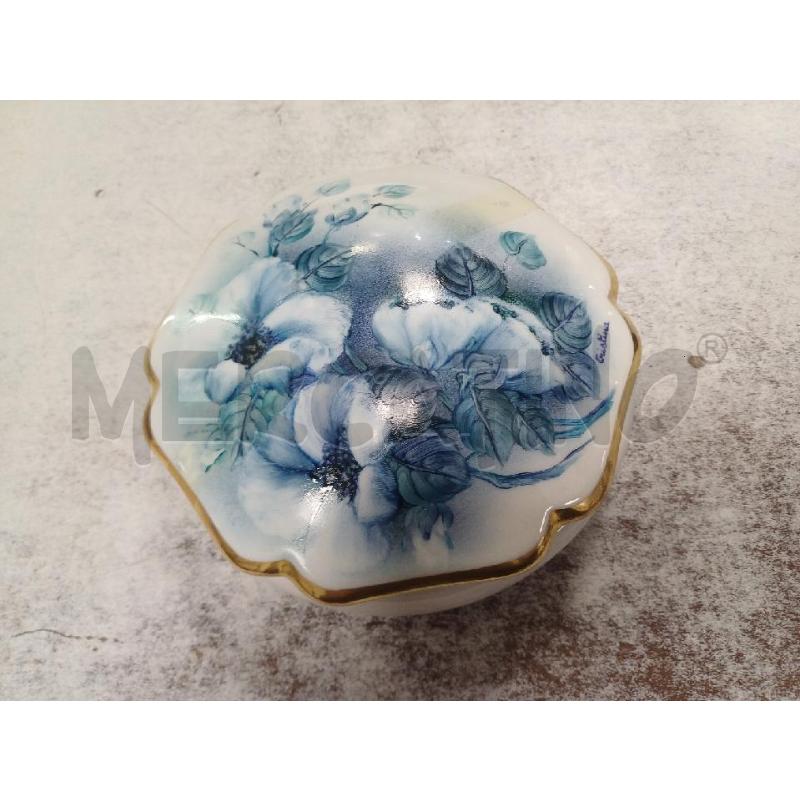 CONTENITORE FIORI BLU LIMOGES | Mercatino dell'Usato Moncalieri - fr. moriondo 1
